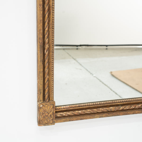 Louis XVI Giltwood Mirror