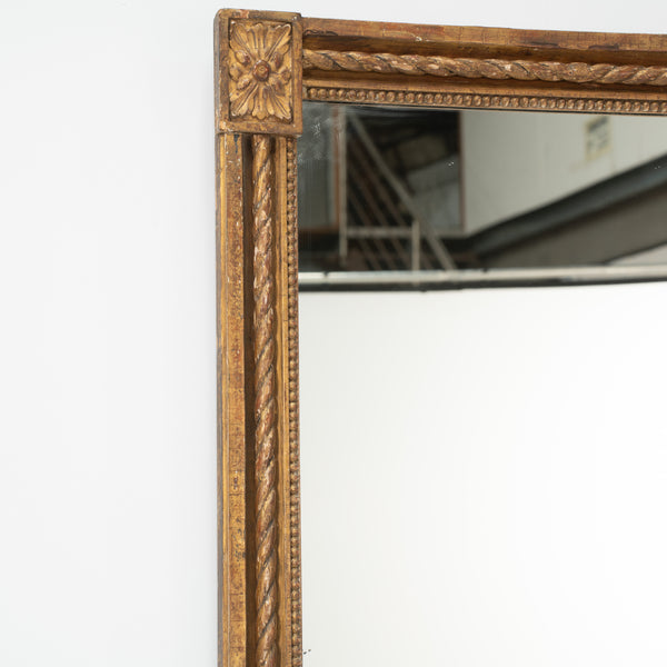 Louis XVI Giltwood Mirror