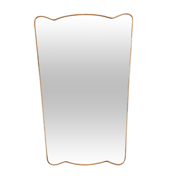 1950s Gio Ponti Style Bras Framed Mirror