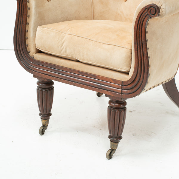 A George IV Mahogany Bergere