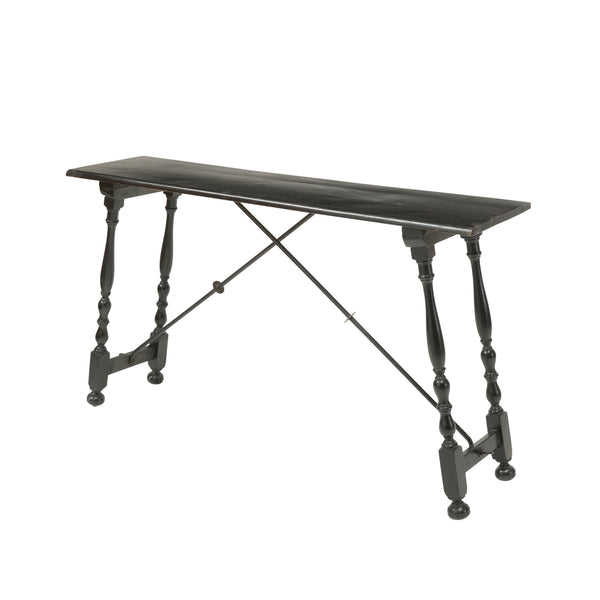 Ebonised Spanish Console Table