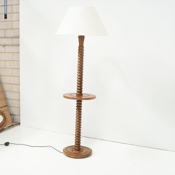A 1940s Charles Dudouyt Floor Lamp in Two Tiers