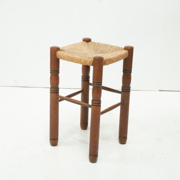 Pair of Dudouyt Style Stools with Rush caned Seats