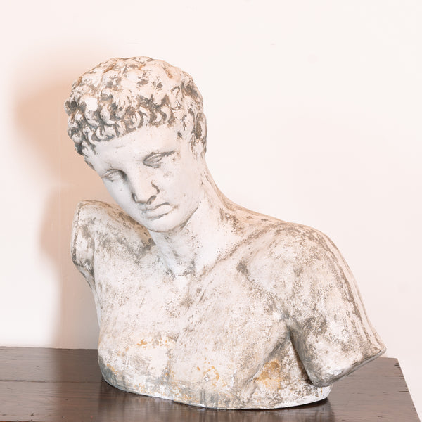 Patinated Bust Of Hermes After Praxiteles