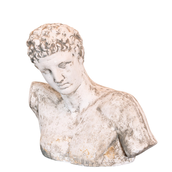 Patinated Bust Of Hermes After Praxiteles