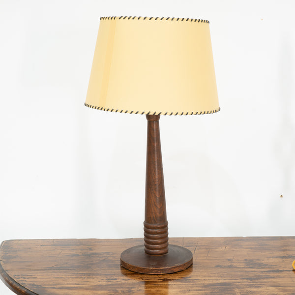 1960s Turned Dudouyt Style Table Lamp