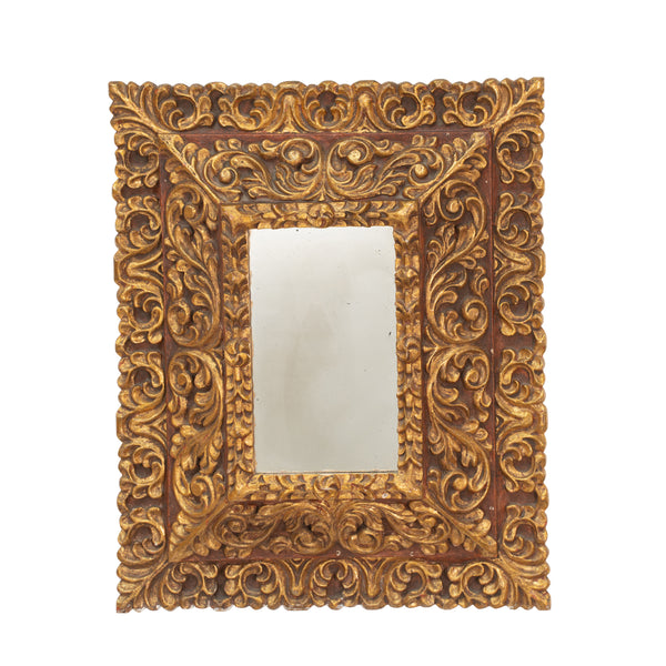 A Mid Century South American Cushion Mirror