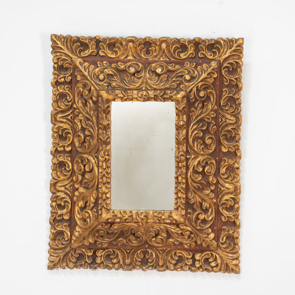 A Mid Century South American Cushion Mirror