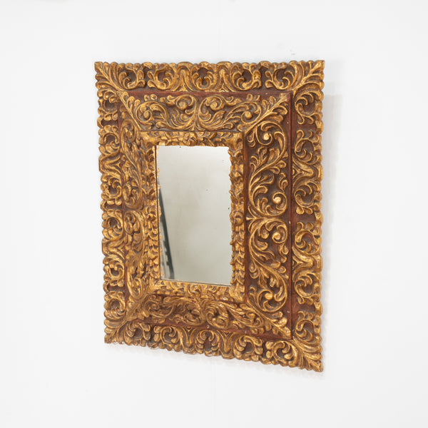A Mid Century South American Cushion Mirror