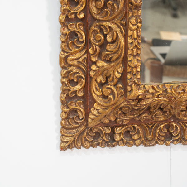 A Mid Century South American Cushion Mirror