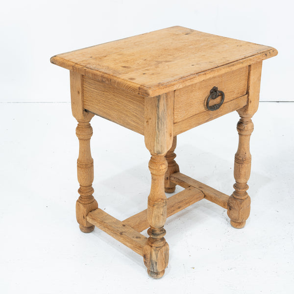 Pair of small Antique Bleached Oak Side Tables