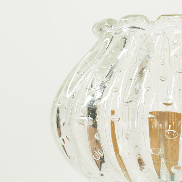 Pair Murano Bullicante Tulip Wall Sconces