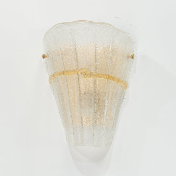 Italian Murano Frosted Appliques probably Murano Due ( 1 Available)