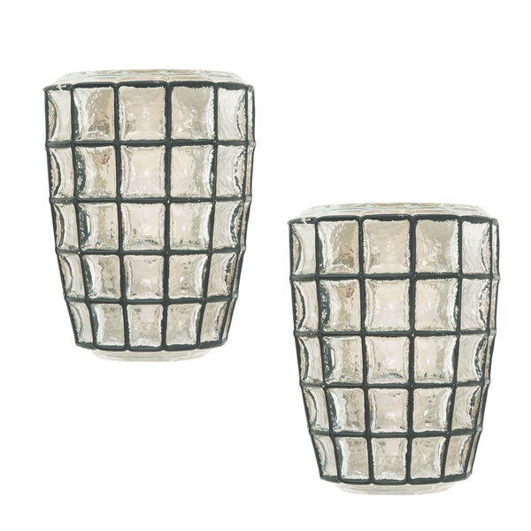 Pair of 1970s Glass Sconces by Limburg
