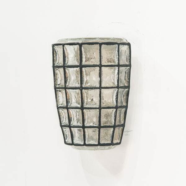 Pair of 1970s Glass Sconces by Limburg