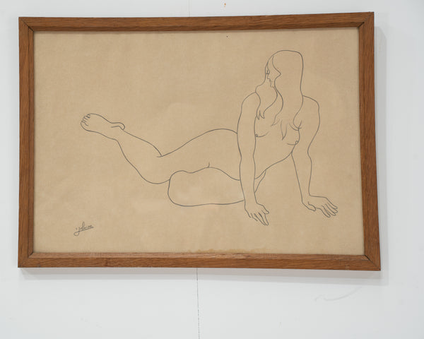Mid 20th Century Reclining Nude