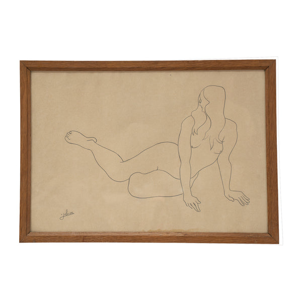Mid 20th Century Reclining Nude