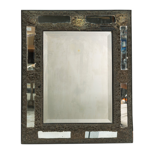 18th Century Repousse Cushion Mirror