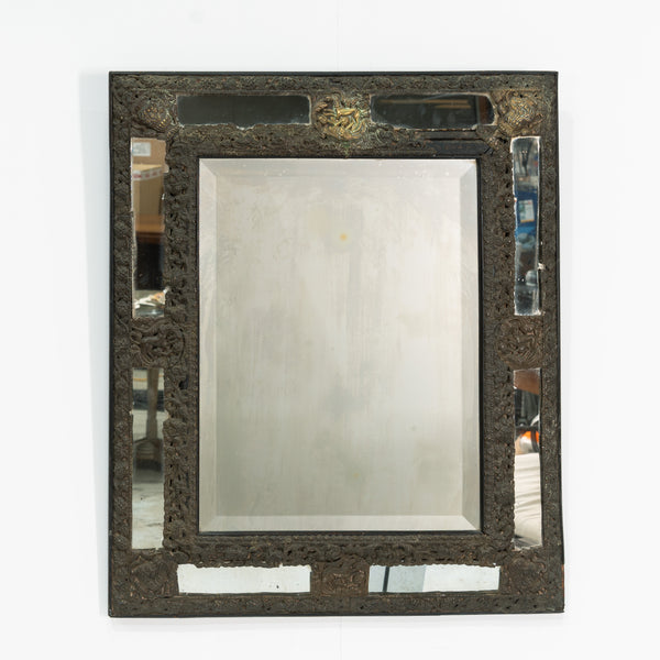 18th Century Repousse Cushion Mirror