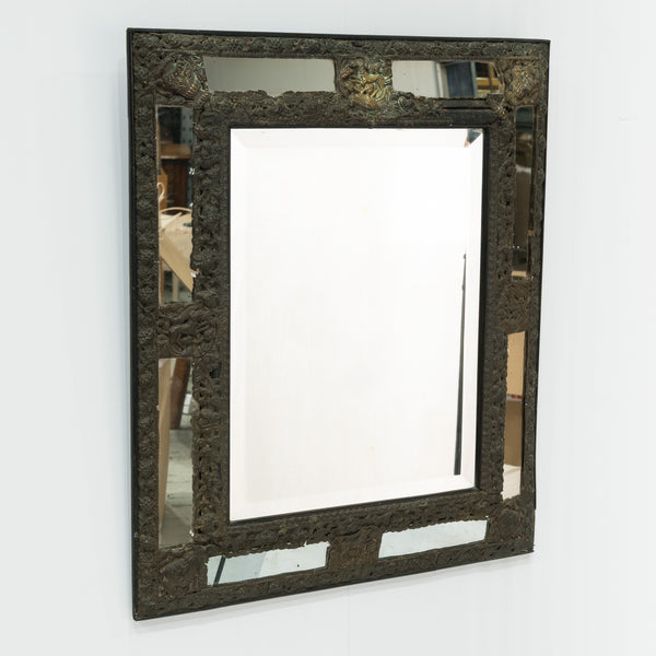 18th Century Repousse Cushion Mirror