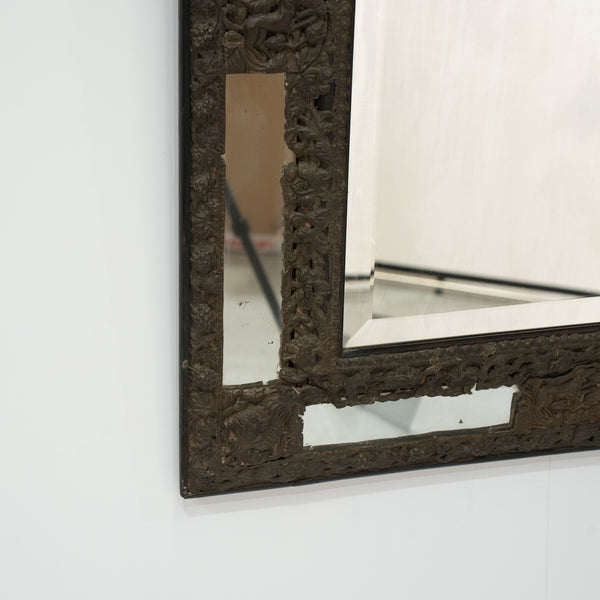 18th Century Repousse Cushion Mirror