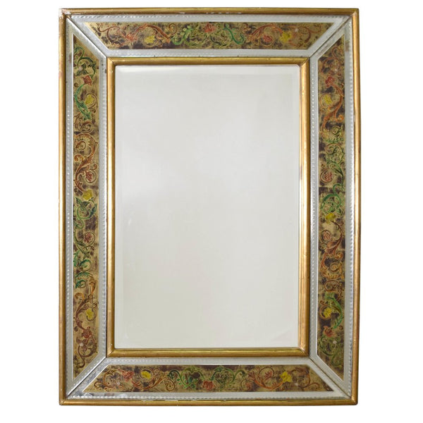 Italian Verre Eglomisé Mirror