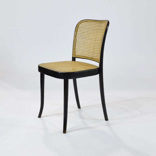 A set of 6 Mid-Century Ebonised Bentwood Chairs by Ligna