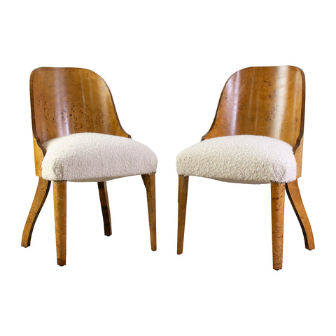 Pair of  Art Deco Birch Chairs