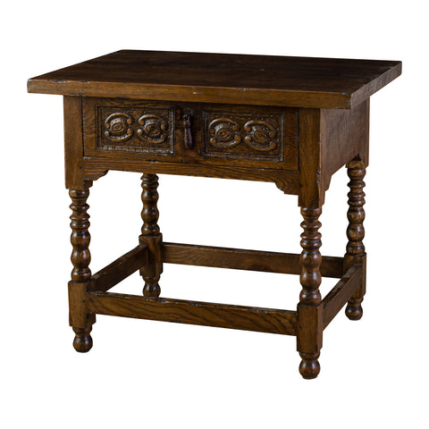 18th Century Style Oak Side Table