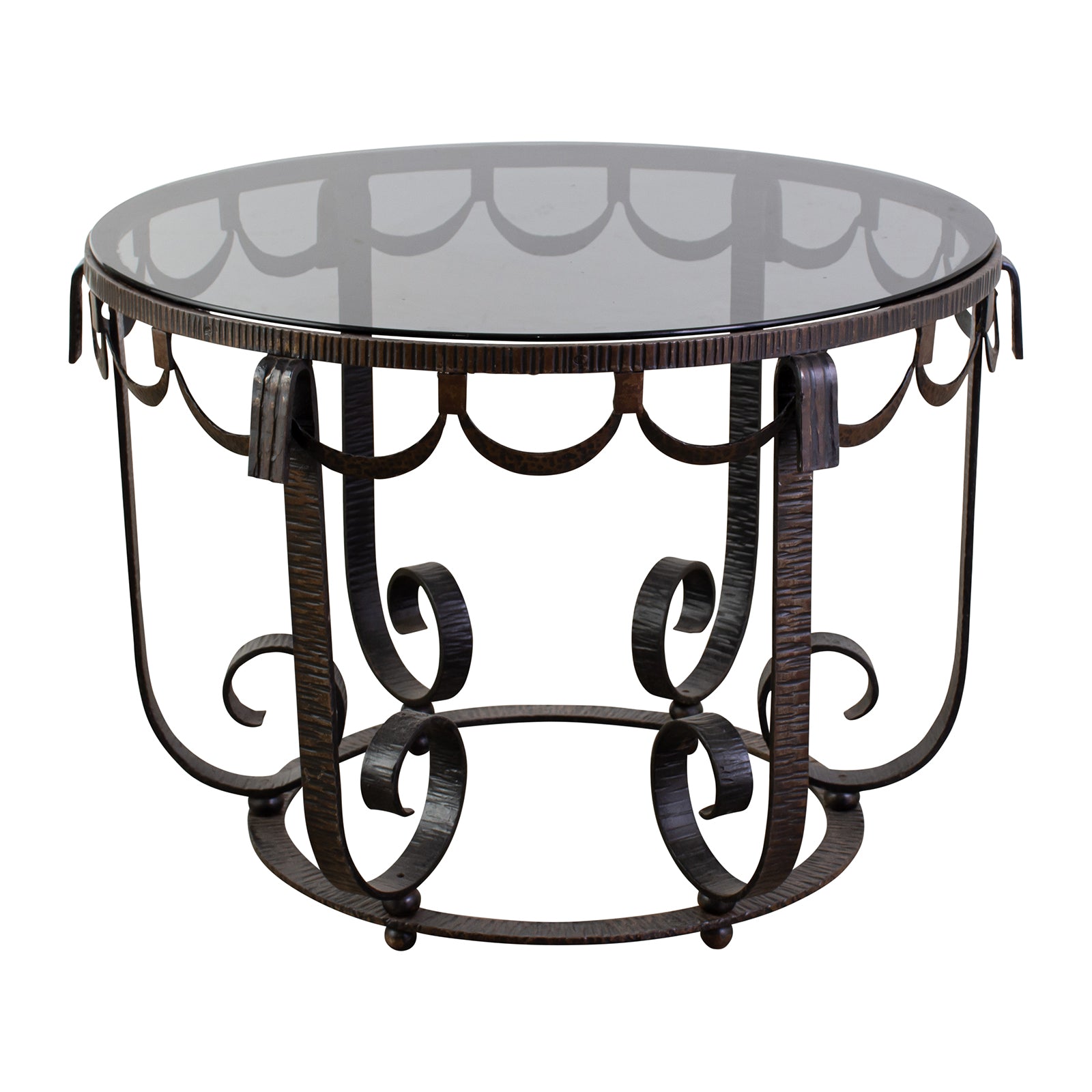 Art Deco Style Wrought Iron Occasional Table