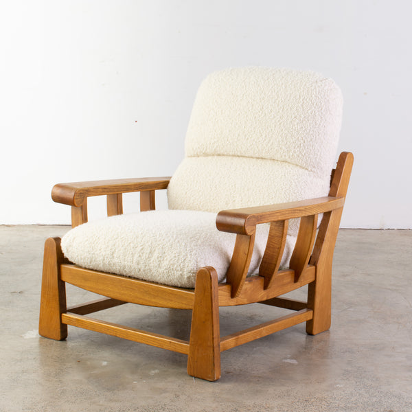 Mid Century Guillerme and Chambron Style Armchair