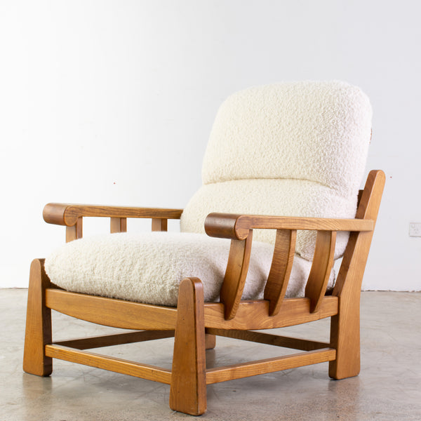 Mid Century Guillerme and Chambron Style Armchair