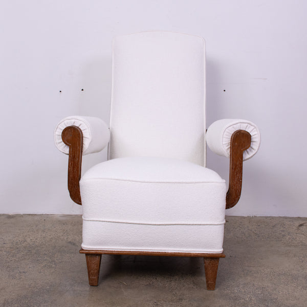 French 1940s Armchair in the manner of Charles Dudouyt