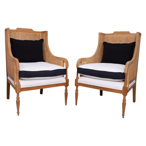 Pair of Caned ArmChairs