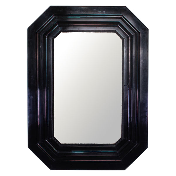 19th Century Ebonised Dutch Octagonal Mirror