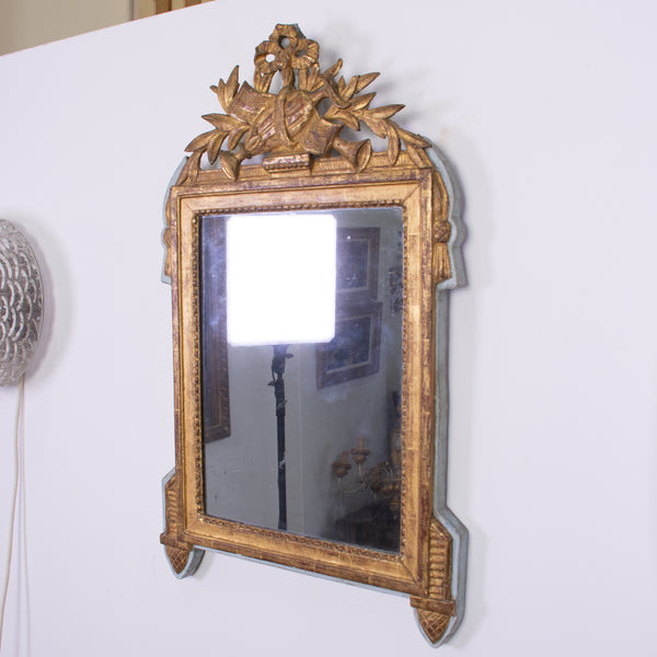 Small Louis XVI Style Giltwood Mirror