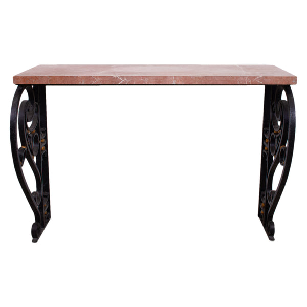Art Deco Style Wrought Iron Console Table