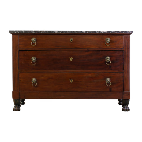 A Fine Mahogany French Empire Commode