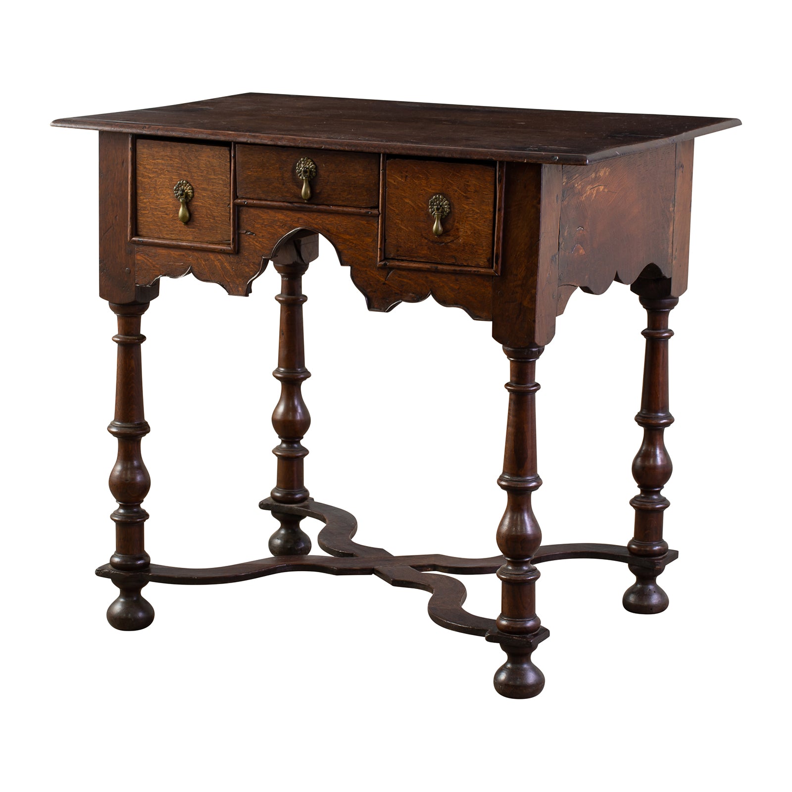 Queen Anne Style Oak Side Table