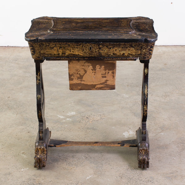 19th Century Chinoiserie Sewing Table