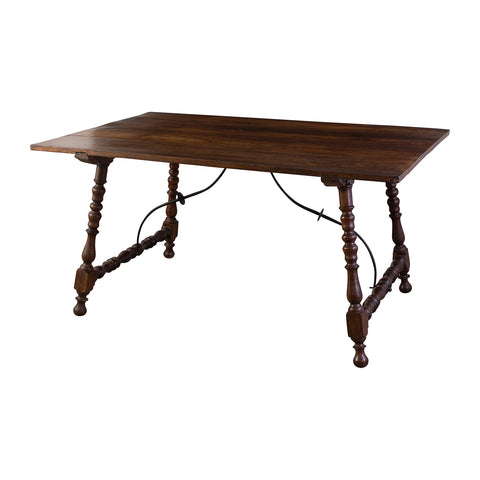 19th Century Spanish Mulberry Trestle Table