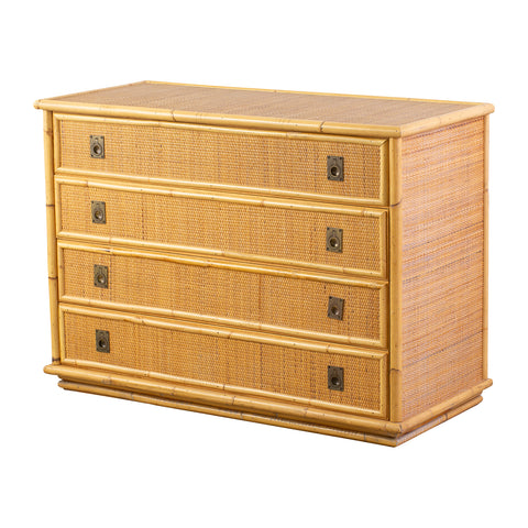 Dal Vera Bamboo and Wicker & Rattan Chest of Drawers,