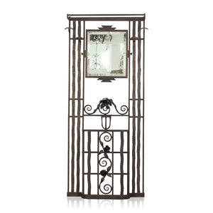 Art Deco Wrought Iron Hall Stand