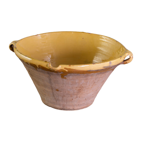 Large Antique Glazed French Tian bowl