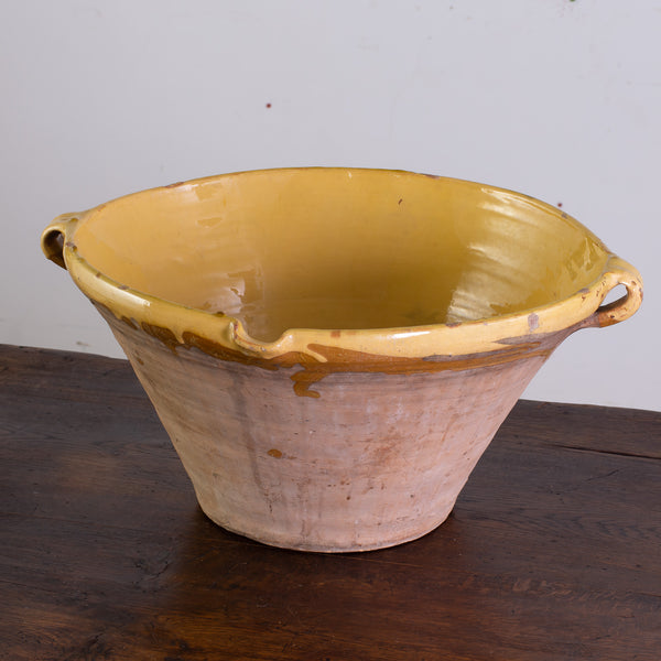 Large Antique Glazed French Tian bowl