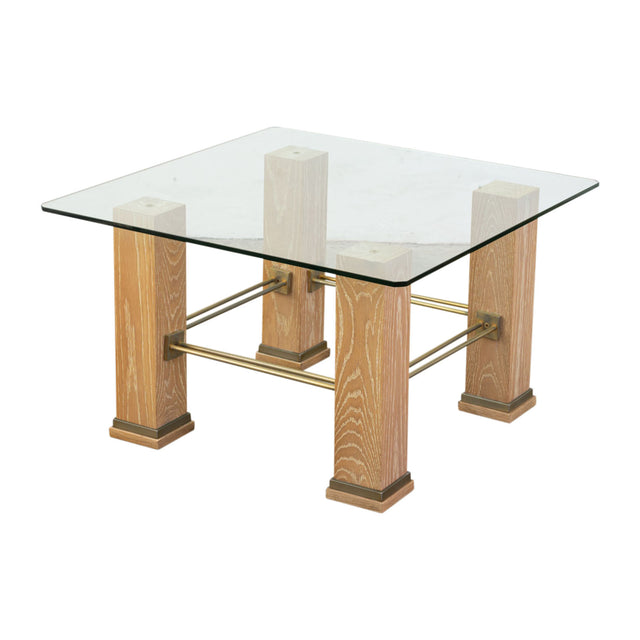 Mid Century Modern Cerused Oak Coffee Table