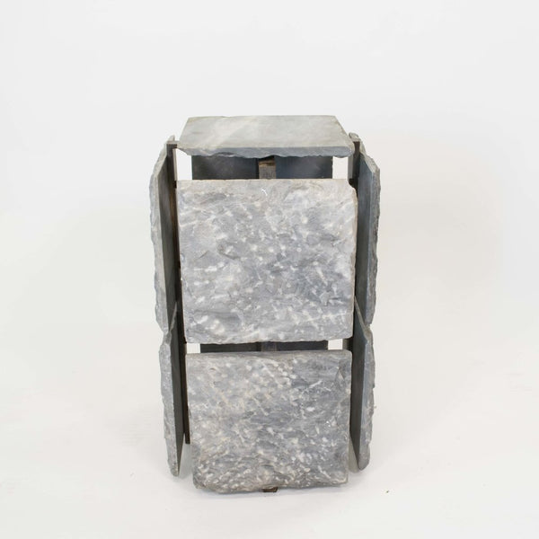 Hand Hewn Marble Side Table/Pedestal