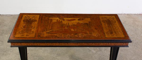 A pair of Napoleon III Marquetry Tables