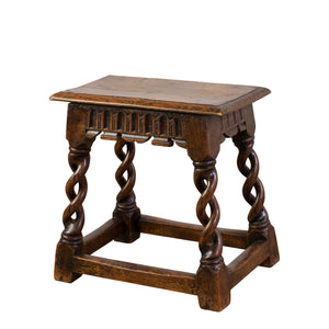 A 19th Century Carved Oak Stool in the Renaissance Style
