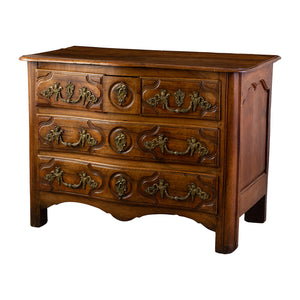 18th Century Parisian Walnut Commode of small proportions